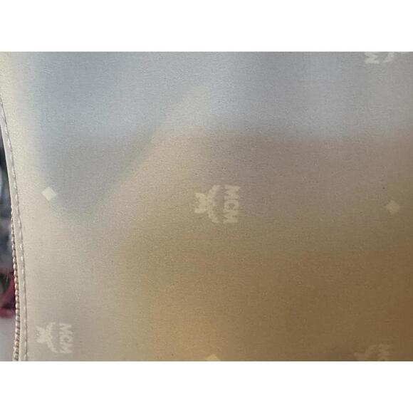 Vintage MCM Cream Shoulder Mini Bag Luxury Logo Purse - Picture 2 of 9